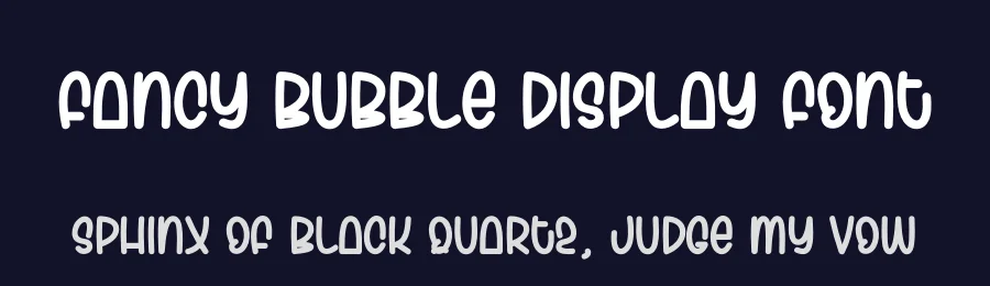 Fancy Bubble Display Font by andikastudio — Display Font — thumbnail 2