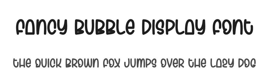Fancy Bubble Display Font by andikastudio — Display Font