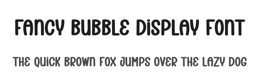 Fancy Bubble Display Font by creativeletter — Display Font