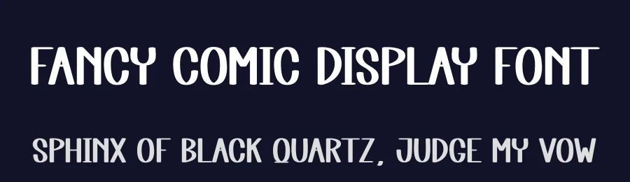 Fancy Comic Display Font by creativeletter — Display Font — thumbnail 2