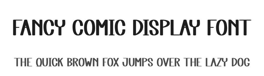 Fancy Comic Display Font by creativeletter — Display Font