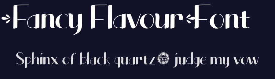 Fancy Flavour Font by CalligraphyFonts.net — Display Font — thumbnail 2