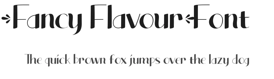 Fancy Flavour Font by CalligraphyFonts.net — Display Font