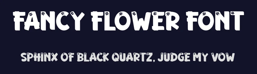 Fancy Flower Font by Siapgraph — Display Font — thumbnail 2