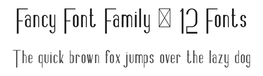 Fancy Font Family – 12 Fonts by vp_creative_shop — Decorative Font