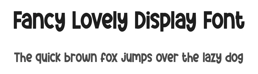 Fancy Lovely Display Font by Minimalist Eyes — Display Font