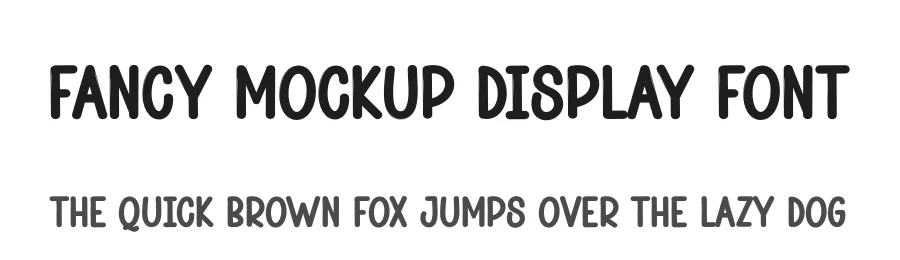 Fancy Mockup Display Font by andikastudio — Display Font