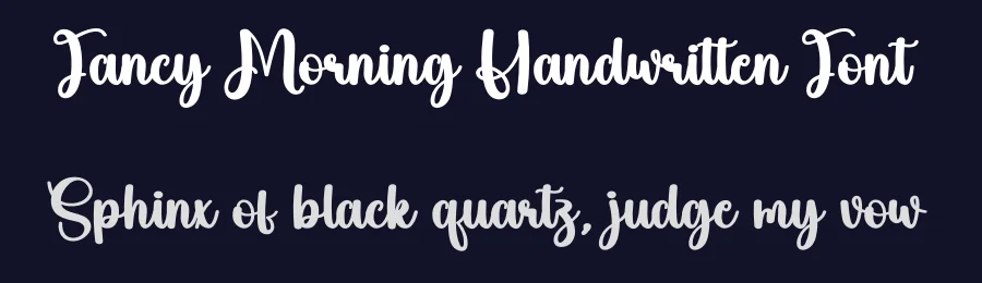 Fancy Morning Handwritten Font by creativeletter — Script Handwritten Font — thumbnail 2