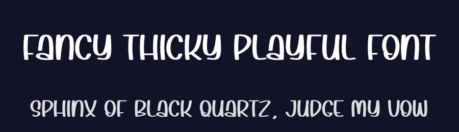 Fancy Thicky Playful Font by andikastudio — Display Font — thumbnail 2