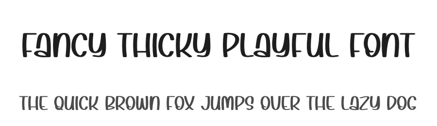 Fancy Thicky Playful Font by andikastudio — Display Font