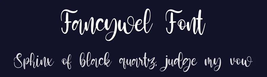 Fancywel Font by qwrtype — Script Handwritten Font — thumbnail 2