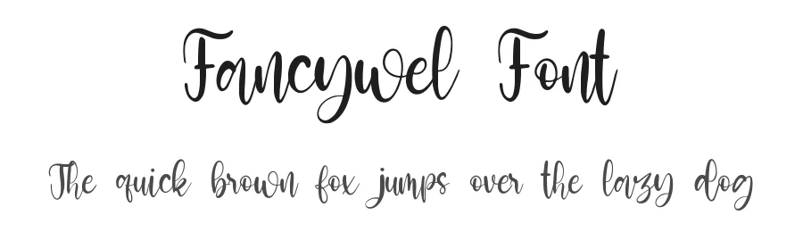 Fancywel Font by qwrtype — Script Handwritten Font