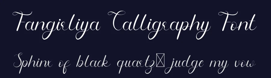 Fangirliya Calligraphy Font by edricstudio — Script Handwritten Font — thumbnail 2