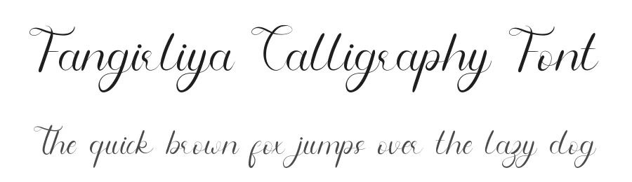 Fangirliya Calligraphy Font by edricstudio — Script Handwritten Font