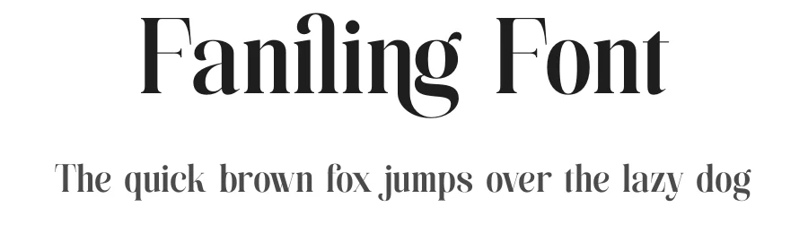 Faniling Font by TypeLogue — Serif Font
