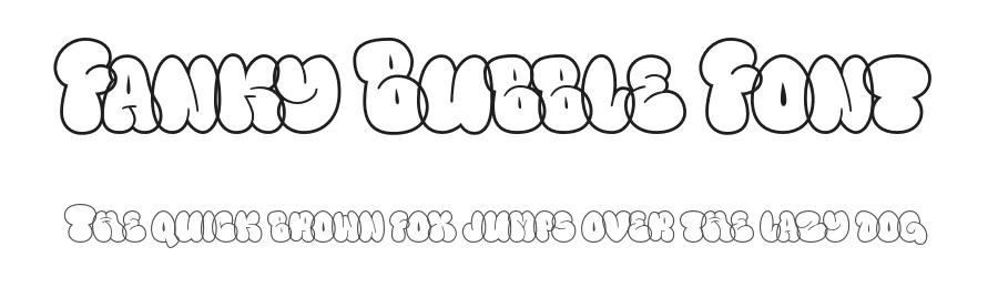 Fanky Bubble Font by Fitrah Type — Display Font