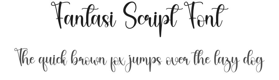 Fantasi Script Font by creativeletter — Script Handwritten Font