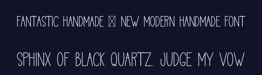 Fantastic Handmade – New Modern Handmade Font by freshtypeink — Display Font — thumbnail 2