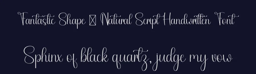 Fantastic Shape – Natural Script Handwritten Font by freshtypeink — Script Handwritten Font — thumbnail 2