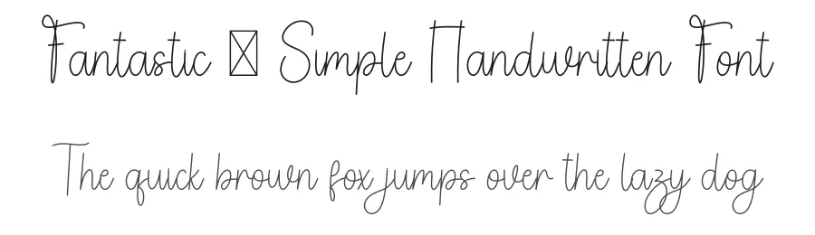 Fantastic – Simple Handwritten Font by freshtypeink — Script Handwritten Font