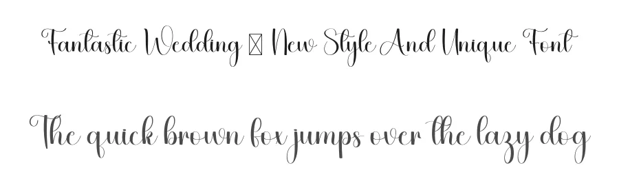 Fantastic Wedding – New Style And Unique Font by freshtypeink — Script Handwritten Font