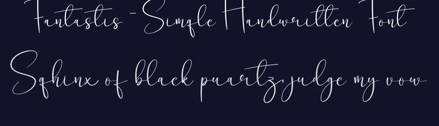 Fantastis – Simple Handwritten Font by creativeletter — Script Handwritten Font — thumbnail 2
