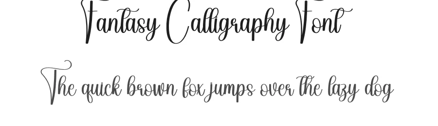 Fantasy Calligraphy Font by andikastudio — Script Handwritten Font