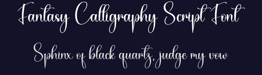 Fantasy Calligraphy Script Font by creativeletter — Script Handwritten Font — thumbnail 2