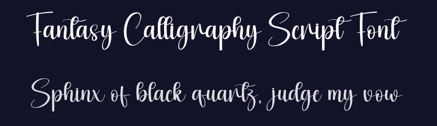 Fantasy Calligraphy Script Font by creativeletter — Script Handwritten Font — thumbnail 2