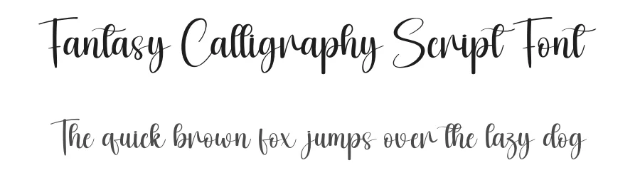 Fantasy Calligraphy Script Font by creativeletter — Script Handwritten Font