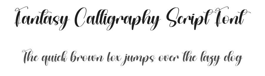Fantasy Calligraphy Script Font by andikastudio — Display Font