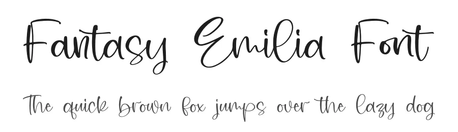 Fantasy Emilia Font by letterfabric — Script Handwritten Font