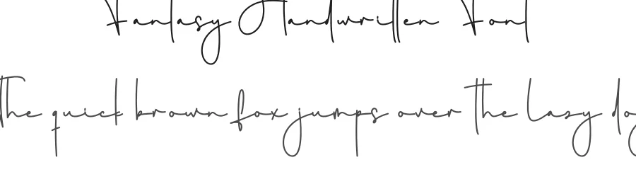 Fantasy Handwritten Font by creativeletter — Script Handwritten Font