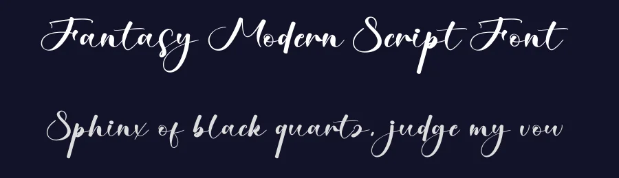 Fantasy Modern Script Font by creativeletter — Script Handwritten Font — thumbnail 2