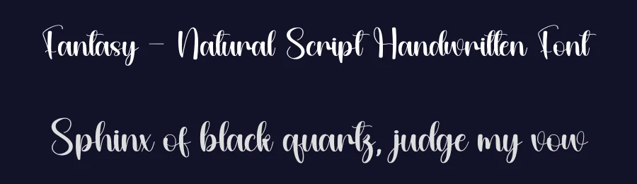 Fantasy – Natural Script Handwritten Font by andikastudio — Script Handwritten Font — thumbnail 2