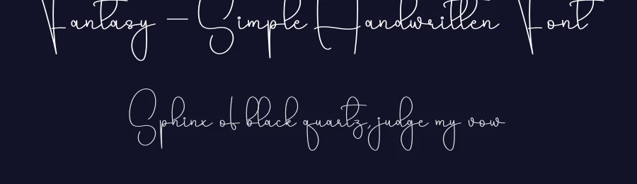 Fantasy – Simple Handwritten Font by creativeletter — Script Handwritten Font — thumbnail 2