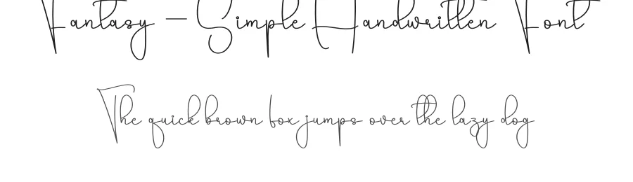 Fantasy – Simple Handwritten Font by creativeletter — Script Handwritten Font
