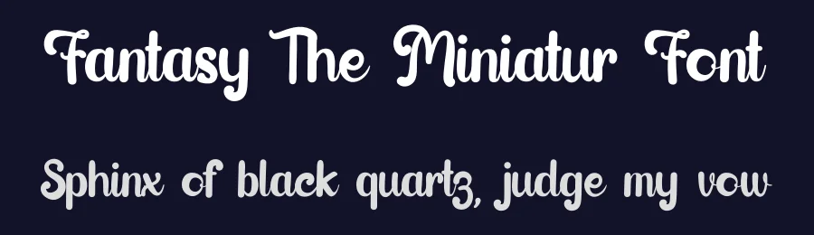 Fantasy The Miniatur Font by kateengciu — Script Handwritten Font — thumbnail 2