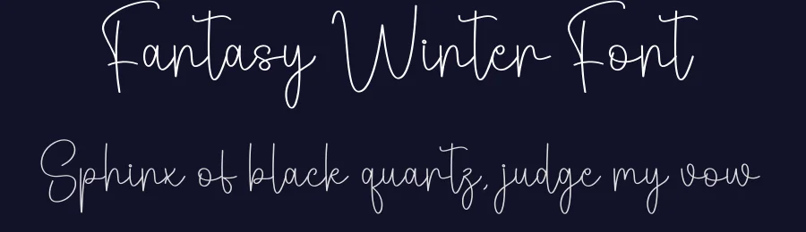 Fantasy Winter Font by andikastudio — Script Handwritten Font — thumbnail 2