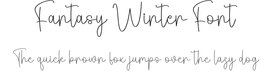Fantasy Winter Font by andikastudio — Script Handwritten Font