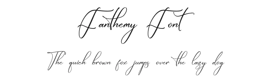 Fanthemy Font by glorytype — Script Handwritten Font