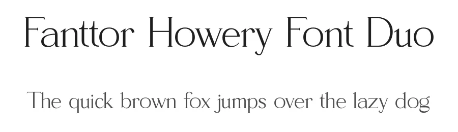 Fanttor Howery Font Duo by Storytype — Serif Font