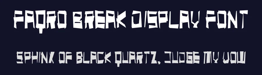 Faqro Break Display Font by ffeeaarr — Script Handwritten Font — thumbnail 2