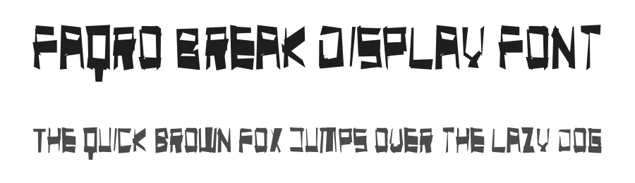 Faqro Break Display Font by ffeeaarr — Script Handwritten Font