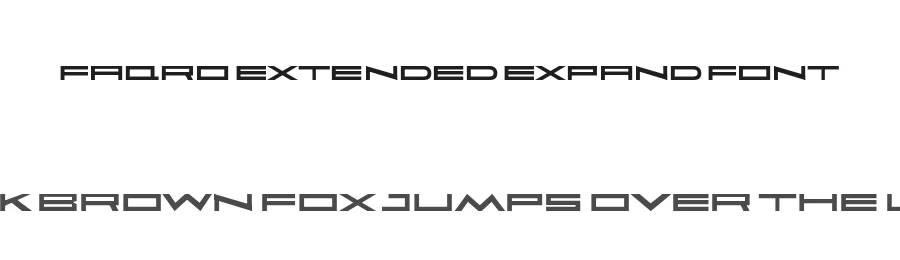 Faqro Extended Expand Font by ffeeaarr — Decorative Font