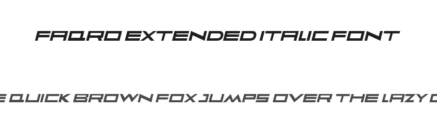 Faqro Extended Italic Font by ffeeaarr — Decorative Font