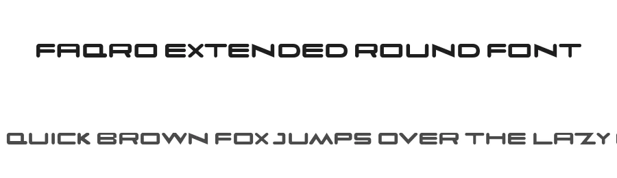 Faqro Extended Round Font by ffeeaarr — Decorative Font