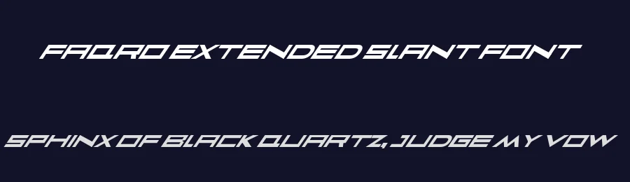 Faqro Extended Slant Font by ffeeaarr — Serif Font — thumbnail 2