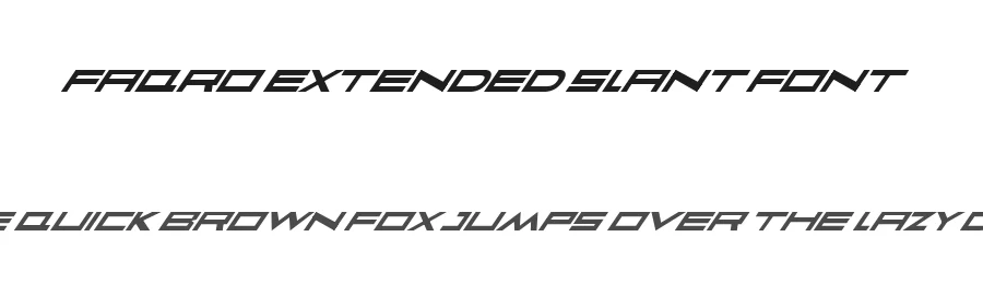 Faqro Extended Slant Font by ffeeaarr — Serif Font