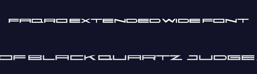 Faqro Extended Wide Font by ffeeaarr — Display Font — thumbnail 2